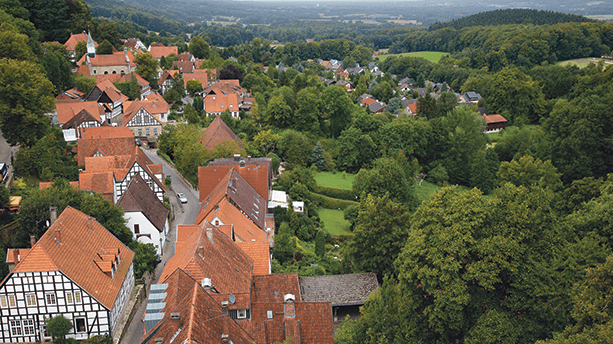 Große zusammenhängende mittelalterliche Ensemble lassen das Romantikherz während der Wandertour höherschlagen. Tecklenburger Rundtour