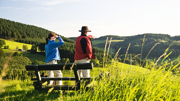 Das Sauerland lockt mit seiner hügeligen Landschaft. Auf dem Sauerland-Höhenflug