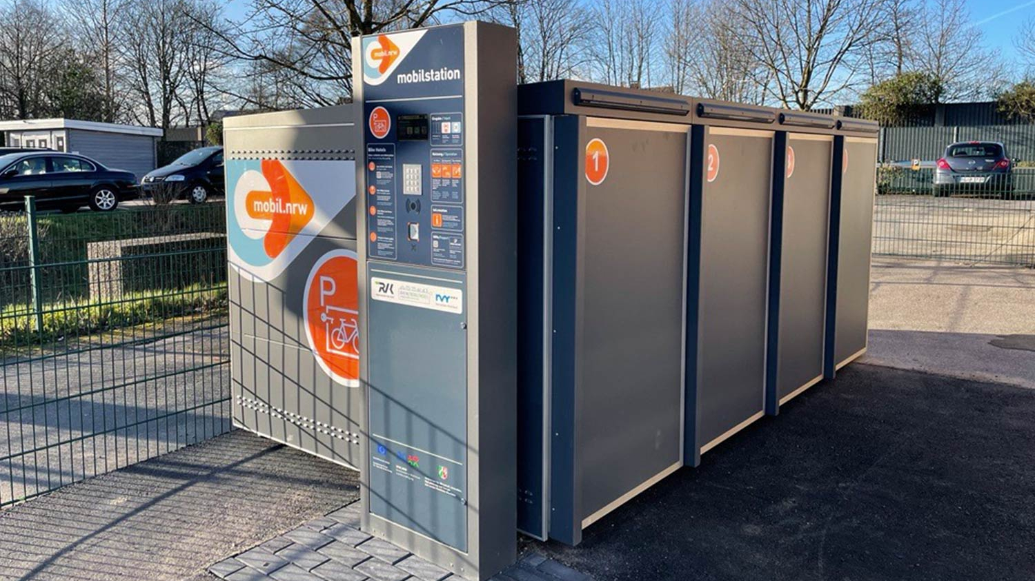 Radboxen an der Mobilstation Wermelskirchen.