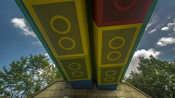 Lego-Brücke in Wuppertal