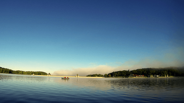 Der Möhnesee ist das Highlight der Tour. Unterwegs auf der Sauerland-Route