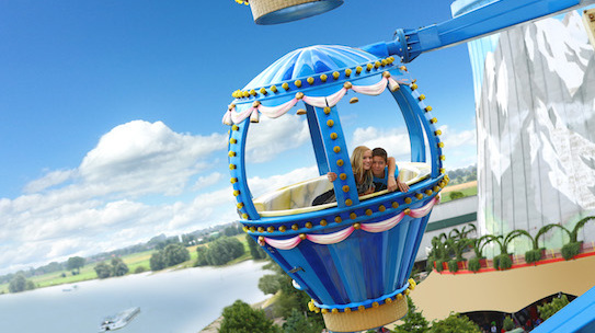 Hier hat man eine gute Ansicht: Das Riesenrad im Wunderland Kalkar. Wunderland Kalkar